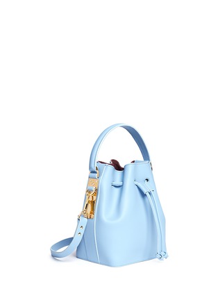 Figure View - Click To Enlarge - SOPHIE HULME - Small leather drawstring bucket bag