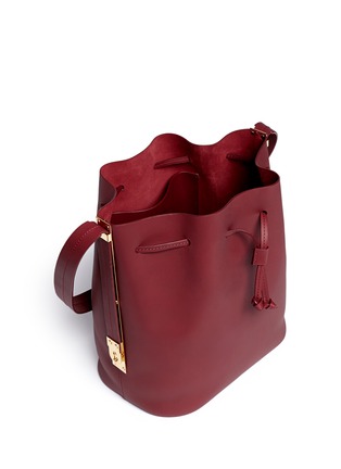 Detail View - Click To Enlarge - SOPHIE HULME - 'Gibson' leather bucket bag