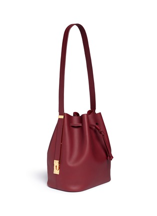 Front View - Click To Enlarge - SOPHIE HULME - 'Gibson' leather bucket bag