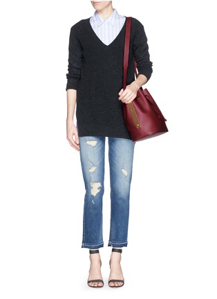 Figure View - Click To Enlarge - SOPHIE HULME - 'Gibson' leather bucket bag