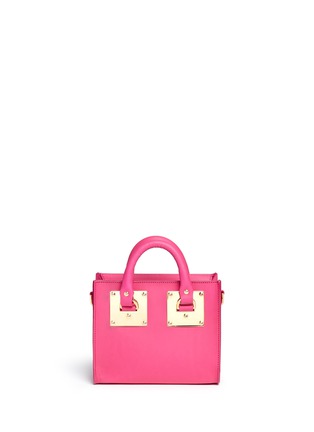 Back View - Click To Enlarge - SOPHIE HULME - Mini leather box tote