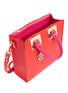 Detail View - Click To Enlarge - SOPHIE HULME - Colourblock square leather tote