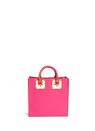 Back View - Click To Enlarge - SOPHIE HULME - Colourblock square leather tote
