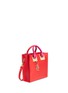 Figure View - Click To Enlarge - SOPHIE HULME - Colourblock square leather tote