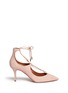 Main View - Click To Enlarge - AQUAZZURA - 'Christy' lace-up suede pumps