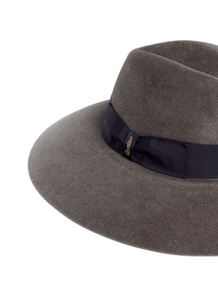 Detail View - Click To Enlarge - BORSALINO - 'Sophie' wide brim velour furfelt hat