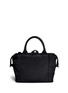 Back View - Click To Enlarge - SEE BY CHLOÉ - 'Kay' medium leather patch nylon bag
