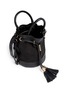Detail View - Click To Enlarge - SEE BY CHLOÉ - 'Vicki' small python embossed leather bucket bag