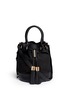 Main View - Click To Enlarge - SEE BY CHLOÉ - 'Vicki' small python embossed leather bucket bag