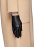 Figure View - Click To Enlarge - GEORGES MORAND - Dot perforation kid leather gloves