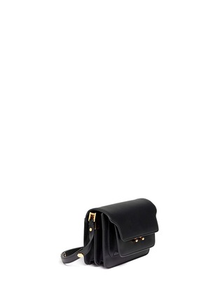 Front View - Click To Enlarge - MARNI - 'Trunk' mini accordion leather flap bag
