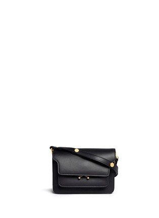Main View - Click To Enlarge - MARNI - 'Trunk' mini accordion leather flap bag