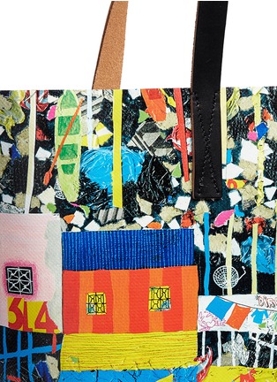 Detail View - Click To Enlarge - MARNI - Large Roger Mello print PVC tote