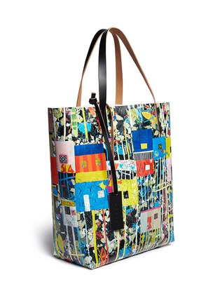 Front View - Click To Enlarge - MARNI - Large Roger Mello print PVC tote
