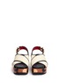Figure View - Click To Enlarge - MARNI - Floral embellishment leather wedge platform sandals