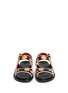 Figure View - Click To Enlarge - MARNI - Floral embellishment leather slingback sandals