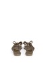 Back View - Click To Enlarge - VALENTINO GARAVANI - 'Rockstud' bow flat jelly sandals