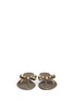 Figure View - Click To Enlarge - VALENTINO GARAVANI - 'Rockstud' bow flat jelly sandals