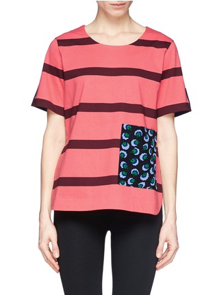 Main View - Click To Enlarge - STELLA MCCARTNEY - Contrast back stripe T-shirt