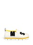Main View - Click To Enlarge - MSGM - Towel letter twill flatform slip-ons