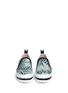 Figure View - Click To Enlarge - MSGM - Mesh overlay leaf print leather slip-ons