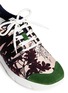 Detail View - Click To Enlarge - MSGM - Tropical print twill sneakers