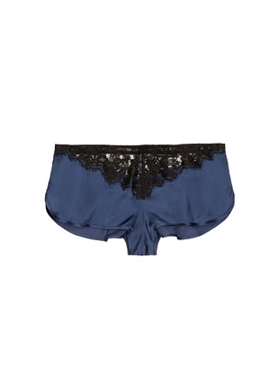 Main View - Click To Enlarge - KIKI DE MONTPARNASSE - 'Le Reve' lace silk tap shorts