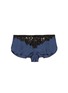 Main View - Click To Enlarge - KIKI DE MONTPARNASSE - 'Le Reve' lace silk tap shorts