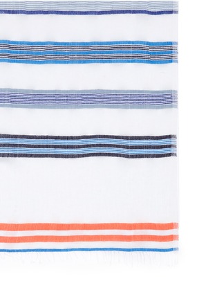 Detail View - Click To Enlarge - LEM LEM - 'Tinish' stripe cotton scarf