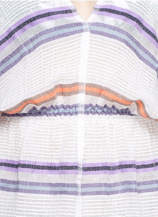 Detail View - Click To Enlarge - LEM LEM - 'Kedame' stripe cotton tunic dress