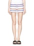 Main View - Click To Enlarge - LEM LEM - 'Kedame' stripe cotton elastic shorts