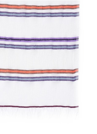 Detail View - Click To Enlarge - LEM LEM - 'Kedame Beehive' stripe cotton scarf