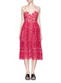 Main View - Click To Enlarge - SELF-PORTRAIT - 'Azaelea' sweetheart neck floral lace dress