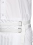 Detail View - Click To Enlarge - SACAI - Pleat belt cotton poplin shirt