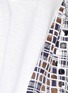 Detail View - Click To Enlarge - SACAI - Eyelet check back cotton T-shirt