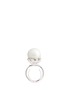 Main View - Click To Enlarge - KENNETH JAY LANE - Crystal pavé floral claw glass pearl ring
