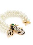 Detail View - Click To Enlarge - KENNETH JAY LANE - Crystal pavé bee pearl bracelet