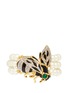 Main View - Click To Enlarge - KENNETH JAY LANE - Crystal pavé bee pearl bracelet