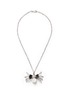 Main View - Click To Enlarge - KENNETH JAY LANE - Crystal pavé faux pearl spider necklace