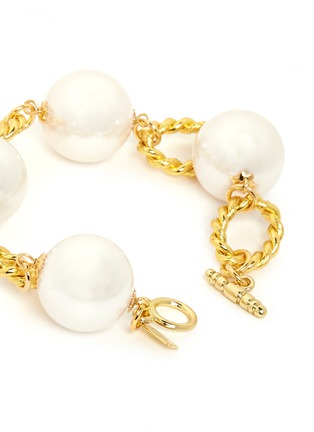 Detail View - Click To Enlarge - KENNETH JAY LANE - Pearl chain bracelet