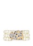 Main View - Click To Enlarge - KENNETH JAY LANE - Crystal pavé cheetah pearl bracelet