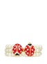 Main View - Click To Enlarge - KENNETH JAY LANE - Enamel ladybird glass pearl bracelet 