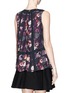 Back View - Click To Enlarge - THAKOON ADDITION - Floral print pleat silk blouse