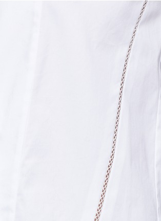Detail View - Click To Enlarge - THAKOON ADDITION - Stretch poplin shirt dress 