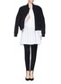 Figure View - Click To Enlarge - THAKOON ADDITION - Stretch poplin shirt dress 