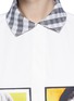 Detail View - Click To Enlarge - ACNE STUDIOS - 'Lyric' contrast collar print poplin shirt dress