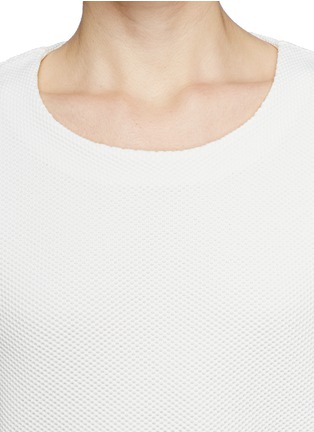 Detail View - Click To Enlarge - ACNE STUDIOS - 'Mattia Str' honeycomb knit T-shirt