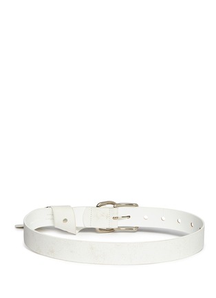 Back View - Click To Enlarge - ACNE STUDIOS - 'Saxton' distressed leather belt
