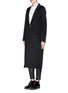 Front View - Click To Enlarge - ACNE STUDIOS - 'Foin Doublé' wool-cashmere long coat