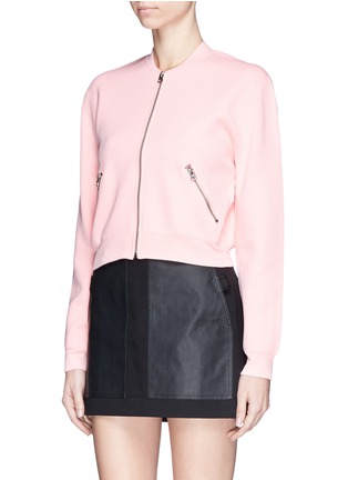 Front View - Click To Enlarge - ACNE STUDIOS - 'Olympia' ponte knit cropped jacket